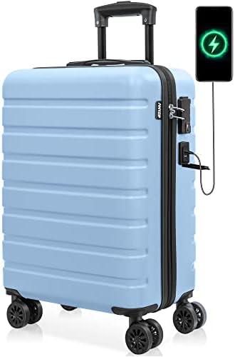 AnyZip Carry On Luggage 21″ Hardside PC ABS