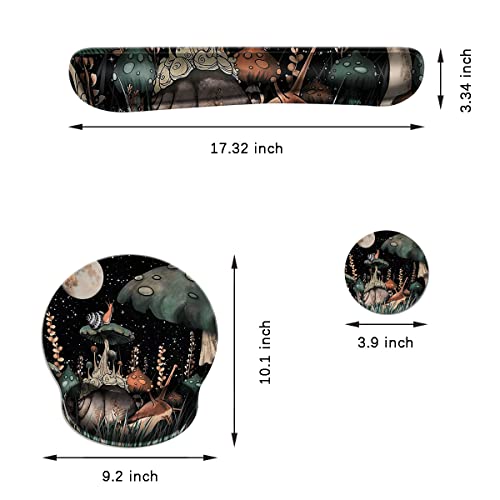 Mibitri Keyboard Wrist Rest & Mouse Wrist Rest Pad & Coaster, Made Of Memory Foam, Ergonomic Support, Easy Typing And Relieve Wrist Pain, Perfect For Gaming, Computer, Office, Laptop, Animal #TOP5