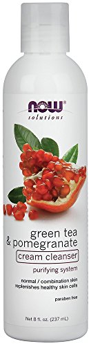 NOW Foods - Green Tea Pomegranate Facial Cream Cleanser 8 oz.