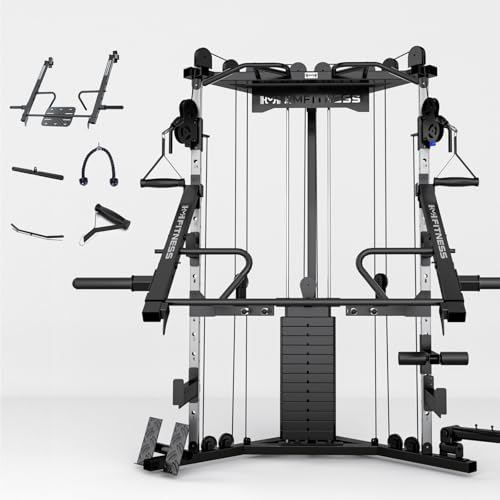 Image of Cable Crossover Exercise Machine for Home & Commercial Gym, Functional Training Center with Dual Weights Stack for Cable Workout