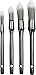 Nuvo Stencil Brushes 4/Pkg, Grey