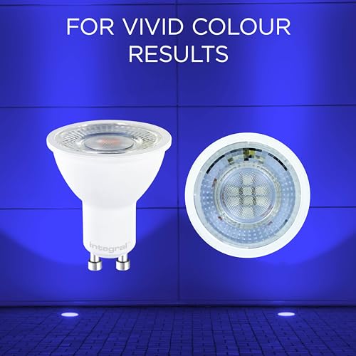Integral LED 2, Pack GU10 Blue Colour Spotlight Bulb, 5W (50W Equivalent), 40° Beam Angle, Suitable for Displays Restaurants - Image 3
