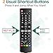 (Pack of 2) Universal Remote for LG Smart TV, Compatible with All LG TV Remote Control LCD LED OLED UHD HDTV 3D 4K Smart TV Models, Replacement Remote with Netflix Amazon Shortcuts Key