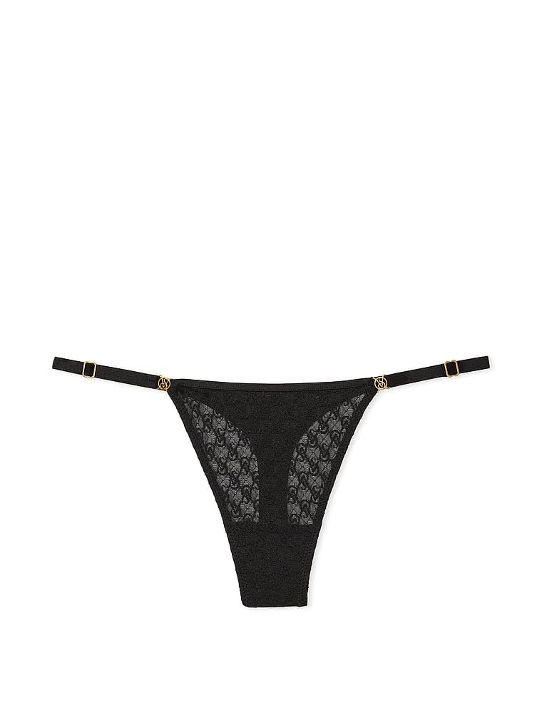Victoria's SecretIcon Thong Panty, VS Monogram Panty, Adjustable Strap, G String Underwear, Very Sexy Collection (XS-XXL)