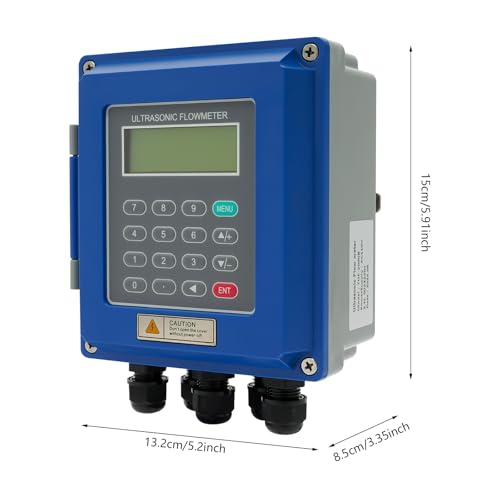 Tuf-2000B Digital Ultrasonic Flowmeter, Flowmeter Group Dn50Mm-700Mm Fixed Ultrasonic Liquid Meter Suitable for Water Supply Heating Water Conservancy Chemical Industry Medicine Energy
