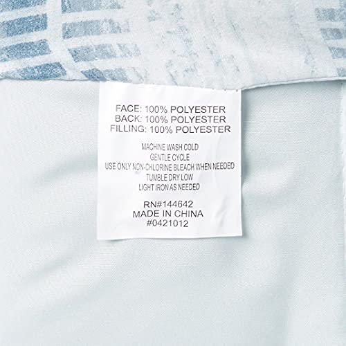 Geneva Home Fashion Avondale Manor Laken Bed In A Bag, Queen, Blue #TOP3