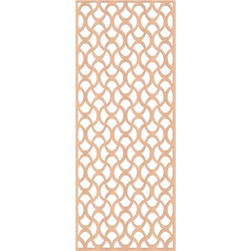Image of Resort Decorative Pierced Fretwork Wood Wall Panels, 21 3 /8 inchW x 54 3 /8 inchH x 3 /8 inchT, Alder