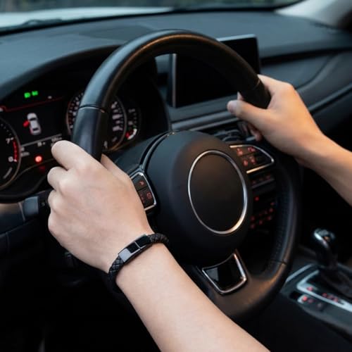 Image of ZORBES USB C to USB A Bracelet Charging Cable, 22.5 cm Portable USB Type C Fashion Leather Braided Wrist Strap Charging Data Transfer Short Cable, Black Bracelet for Men Women Jewellery Accessories