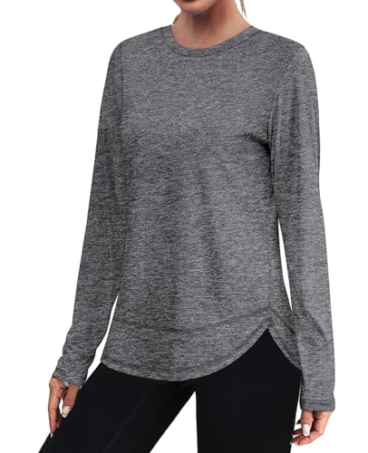 Image of XIEERDUO Women's Workout Tops Long Sleeve Shirts Sun Protection UPF 50+ Quick Dry Shirts for Hiking Running S-3XL
