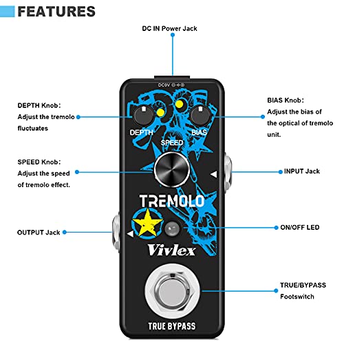 Vivlex LEF-327 Pédale Classique Optique Mini Analogique Trelicopter Guitare Effets Pédale avec True Bypass Switch, Full… - Les Beatles, Paul McCartney, John Lennon, RIngo Starr, George Harrison Vivlex LEF-327 Pédale Classique Optique Mini Analogique Trelicopter Guitare Effets Pédale avec True Bypass Switch, Full… – Image 5