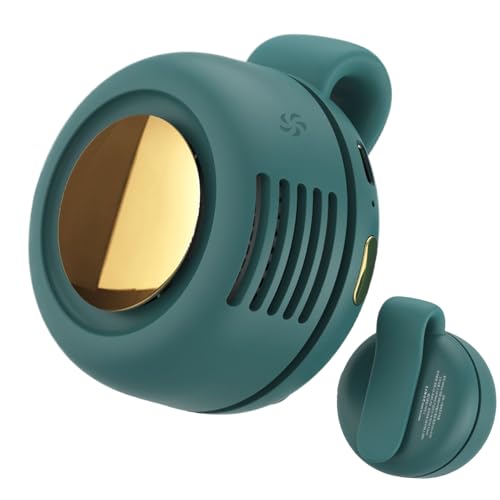 Ventilador de sujeción pequeño, ventilador portátil con función de sujeción y batería recargable, refrigerador de aire tranquilo con 3 pasos, potente y compacta oficina de campamento a exteriores de t