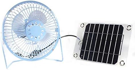 solar fan 3w 6 Inch fan solar fan 3w-6 Inch Blue fan) Fan RV Touring Car Camping Pet Chicken House Ventilator