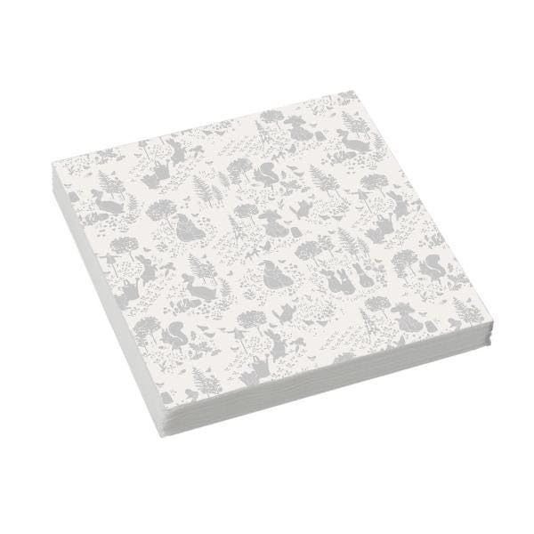 Peter Rabbit Serviettes de table Motif classique Gris