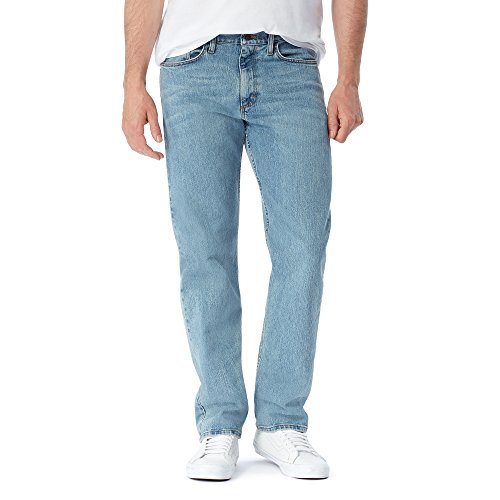 Wrangler Authentics Herren Klassische 5-Pocket Relaxed Fit Jeans, Bleached Denim Flex, 35W / 30L