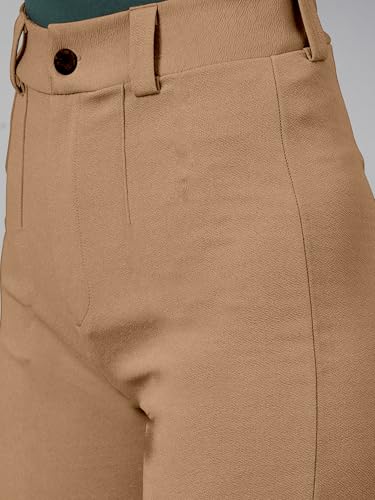 Image of Mehrang Trousers for Women, Formal Pants for Women, Straight Fit Pants
