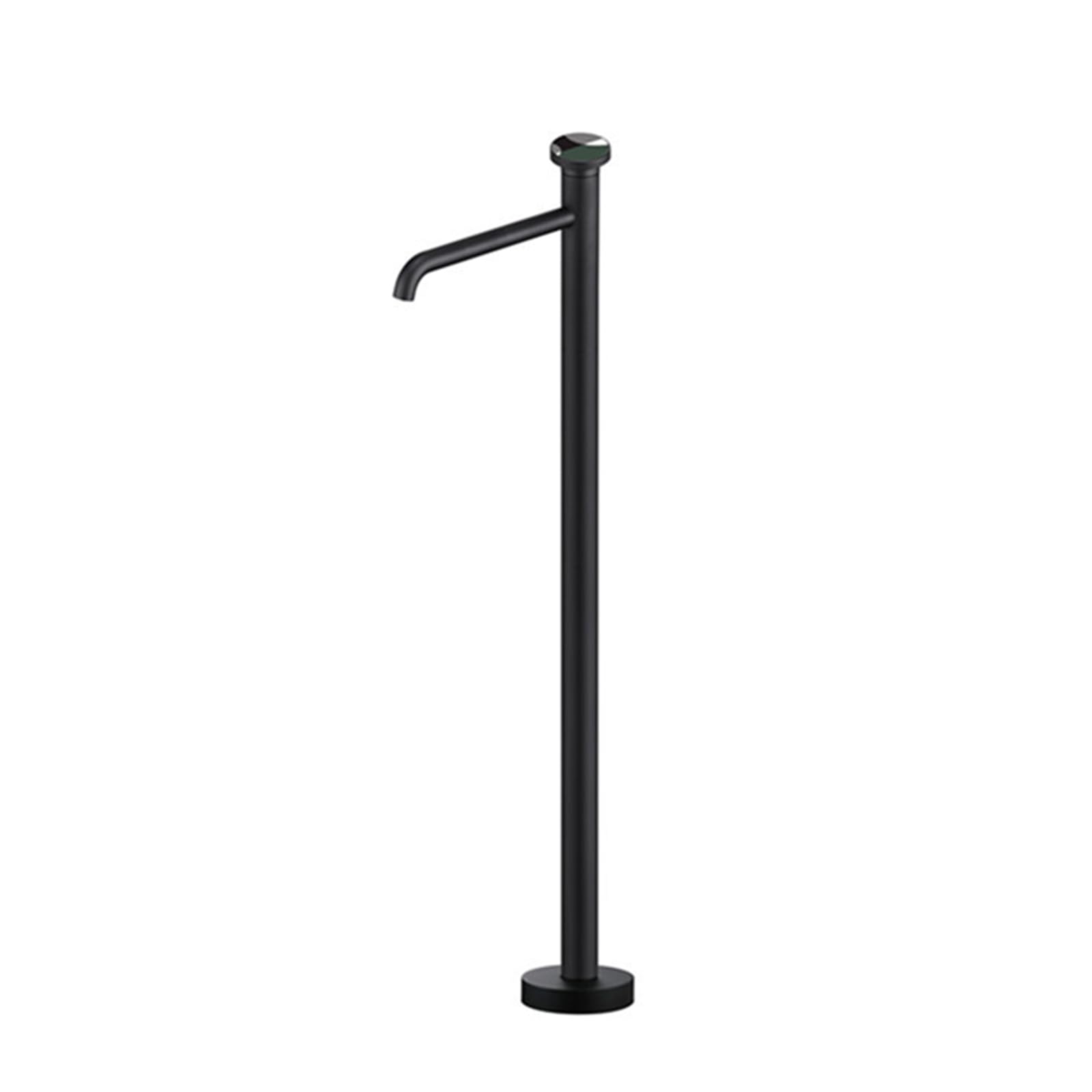 WOTZOV Floorstanding Bath Tap Hot And Cold Freestanding Bathtub Faucet Brass, Green，Black