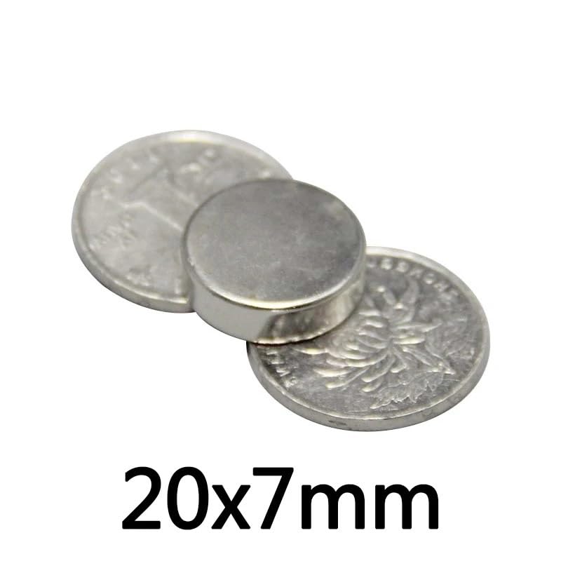 2/5/10/20/30Pcs 20x7mm Neodymium 20mmx7mm Round Permanent NdFeB 20 * 7mm Magnet(10pcs)