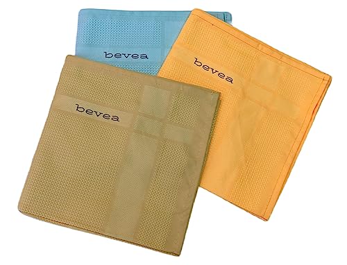 Bevea Microfiber Cleaning Cloth, Large Size, 16X24 Inches, 3X In 1 Package, Absorbent, Lint Free, Streak Free, Helps For All Your Smooth Surface Cleaning Issue. #TOP25