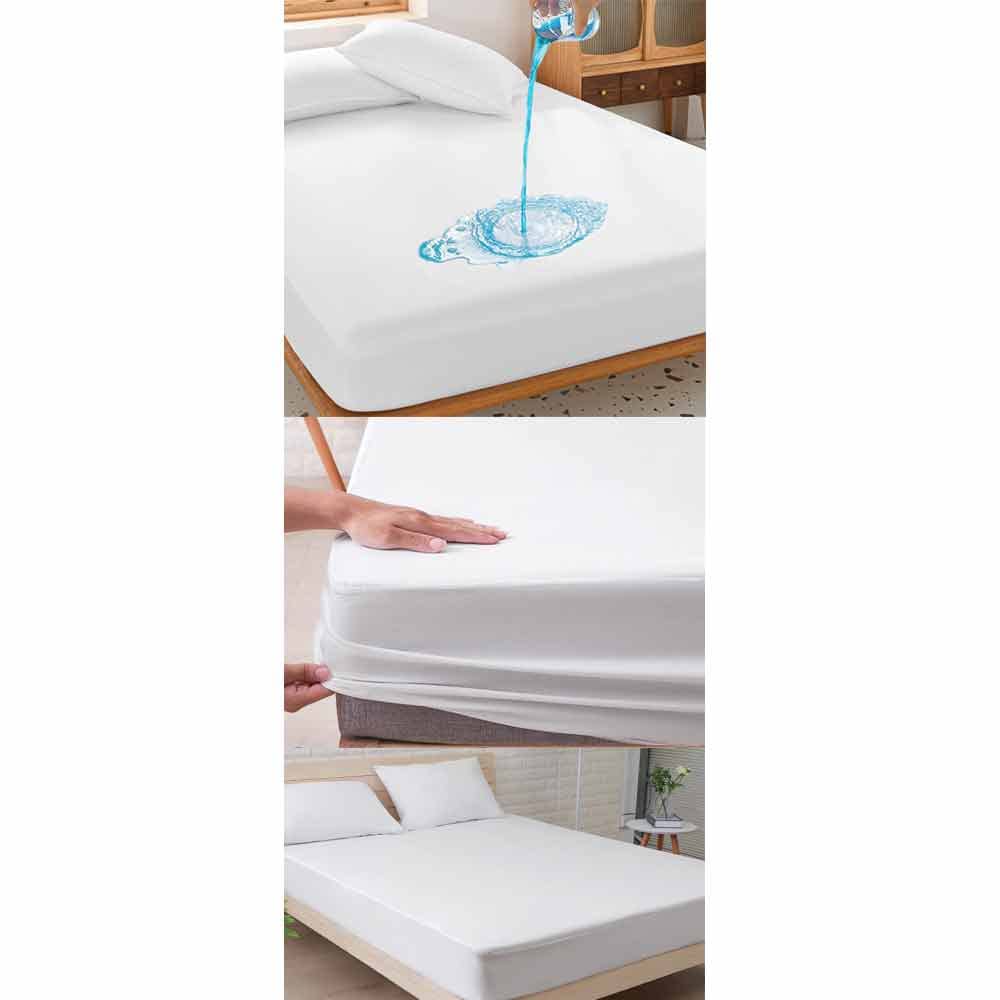 Premium Queen Size Mattress Soft Protector Waterproof Fitted Bed Cover Anti Dust