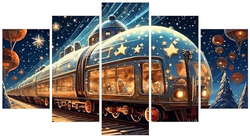 Diamond Painting Train de Rêve E-7685 | Kit Anti-Stress Grand Format Adultes
