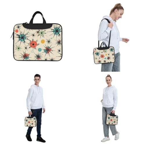 Bolso Tote para Laptop con Estampado Retro Atomic Stars miniatura 7