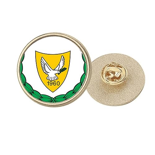 Broche Chypre dorée emblème national finition prestige taille M