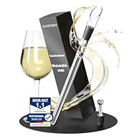 Vin Accessoire Wine Sceptre - Bâton Refroidisseur De Vin En Acier Inox 316N - Garde La Température 2h - Idéal Décanteur Refroidisseur Acier Inox