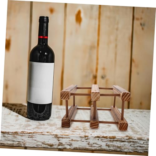 Soporte robusto para botellas de vino de madera miniatura 6