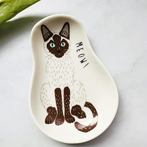 KiaoTime Cat Paw Spoon Rests - Procelain Cute Cat Spoon Teaspoon Holder Coffee & Bar Station Decor by KiaoTime - Image 2