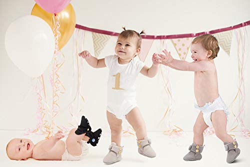 image for Lancholy Newborn Baby Soft Fleece Booties Infant Boy Girl Cozy Socks w