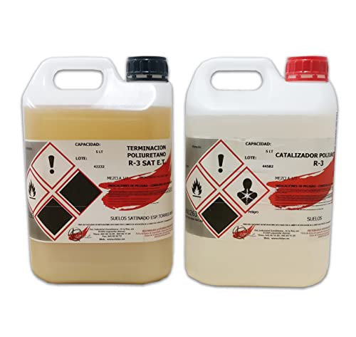 DISPIVAL - BARNIZ SUELOS SATINADO 2 Componentes R-3 5Lt+5Lt Cover