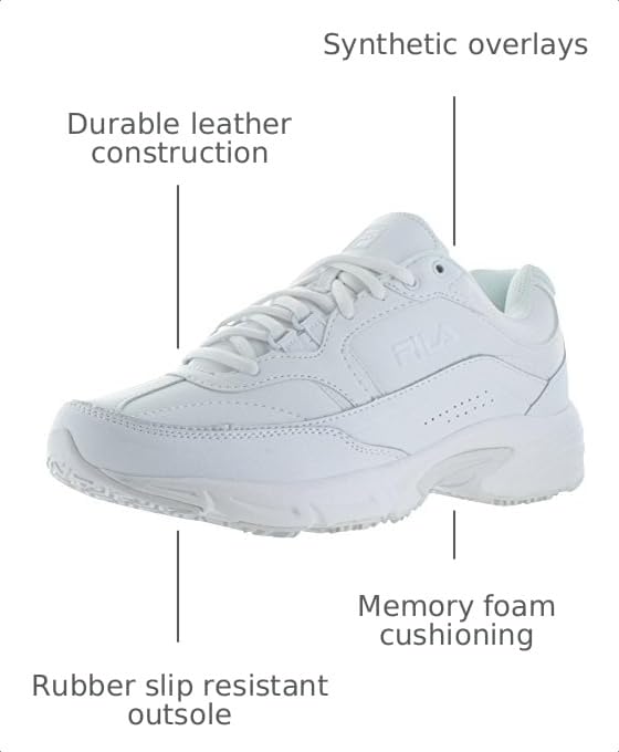 Image of Fila Womens Memory Workshift Slip Resistant Shoe
