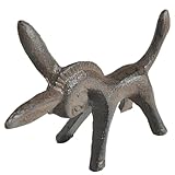 LOORGVEL Gusseiserne Esel Figur Rustikale Vintage Dekoration Stabile Eisen Skulptur für Schreibtisch Wohnzimmer Büro Geschenk Desktop Ornament für Haus und Garten