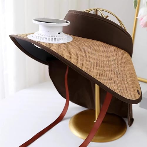 Chapeau avec ventilateur solaire contre les coups de chaud à l'extérieur - 7