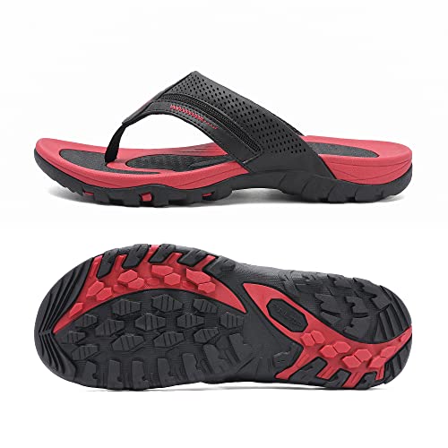 Image of Men's Flip-Flops, Thongs Sandals Durable Comfort Slippers for Beach