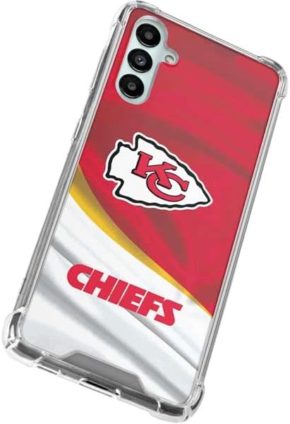 Skinit Clear Phone Case Compatible with Galaxy A14 5G - Officially Licensed NFL Kansas City Chiefs Design