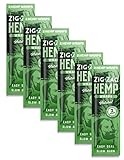 ZIG-ZAG - Natural Hemp Wraps - Non GMO - 2 Wraps Per Pack – 6 Packs – 12 Wraps (Natural)