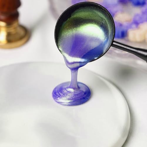 Image of 600pcs Purple Wax Seal Beads,6 Assorted Color Sealing Wax Beads Ideal for Wax Seal Stamp Wedding Letter Envelope Decor Wine Bottle Wax Sealing (Purple Series)