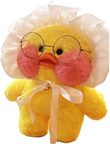 Peitero South Korean net red hyaluronic small yellow duck plush doll toy duck gift,30cm