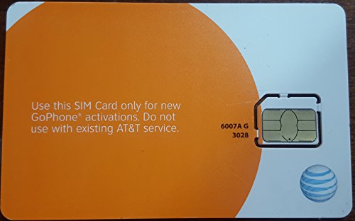 At&T Sim Card, Compatible With Prepaid (Gophone) And Postpaid At&T Cellular Service (Micro) #TOP1