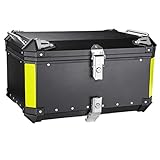 Myamis VCOROS Motorcycle Tail Box Universal 60L Aluminum Alloy Motorcycle Top Case Tail Box Luggage...