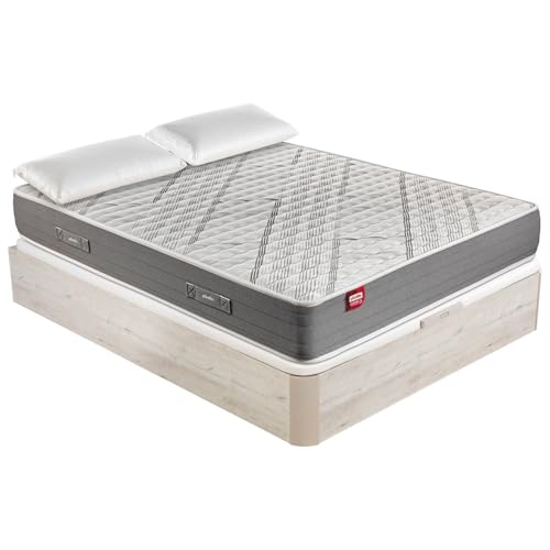 PIKOLIN Pack Colchón Elan + Canapé Glaciar + 2 Almohadas Montaje Incluido