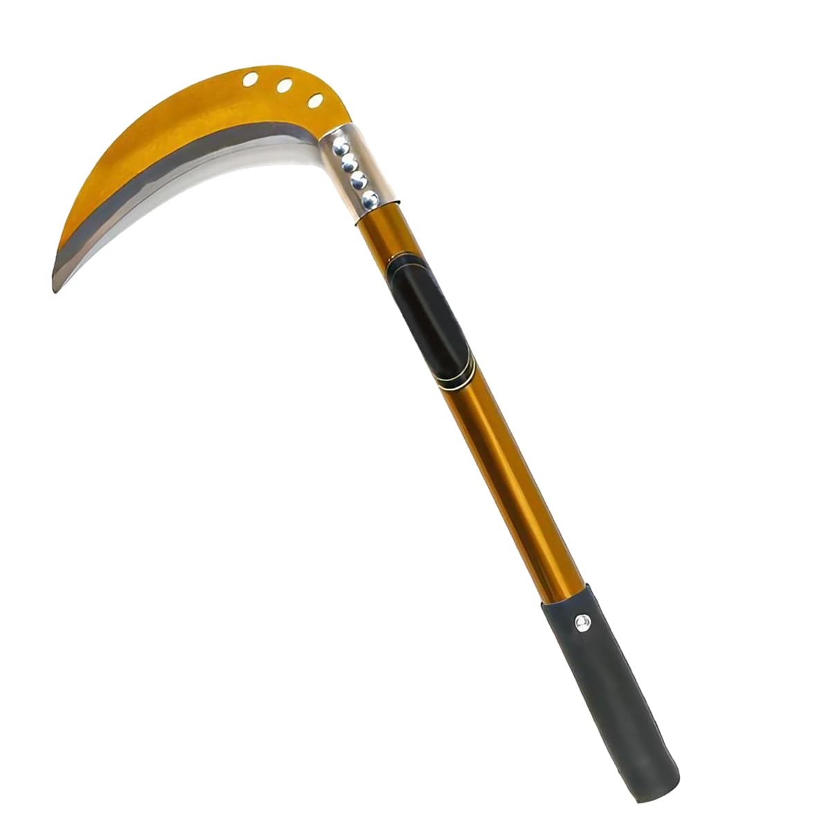 Sickle 18 Inches Heavy Duty Hand Weeder for Weed Removal Carbon Steel Sickle Rubberized Anti-slip Handle Design Multi Purpose Sickle for Harvesting, Gardening, Pruning, Cutting-image-23