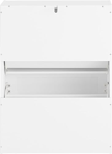 Miniatura 3 de Haotian Gabinete de Almacenamiento de Zapatos para Entrada, Zapatero Delgado Independiente, Organizador Estrecho de Zapatos con 2 Cajones Abatibles