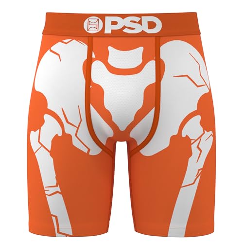 PSD Men's Snapped Orange Boxer Brief, Multi, L