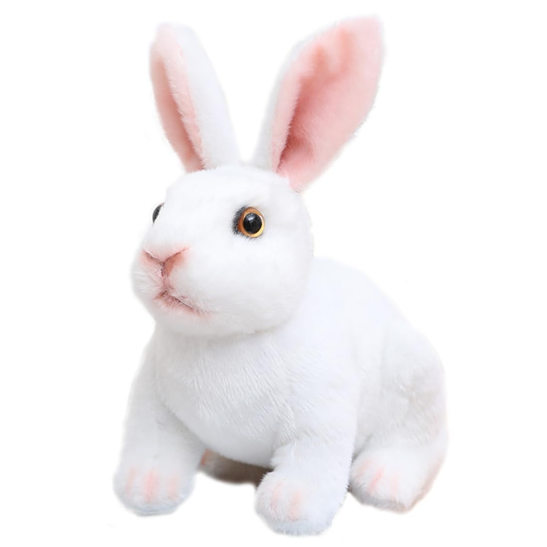 Wishstar Conejito de Pascua de Peluche, Conejo de Peluche para niños, Peluche para abrazar y Jugar, Conejito de Peluche para niñas y niños, Bonitos Regalos de Pascua para niños (Conejo Blanco 20 cm)