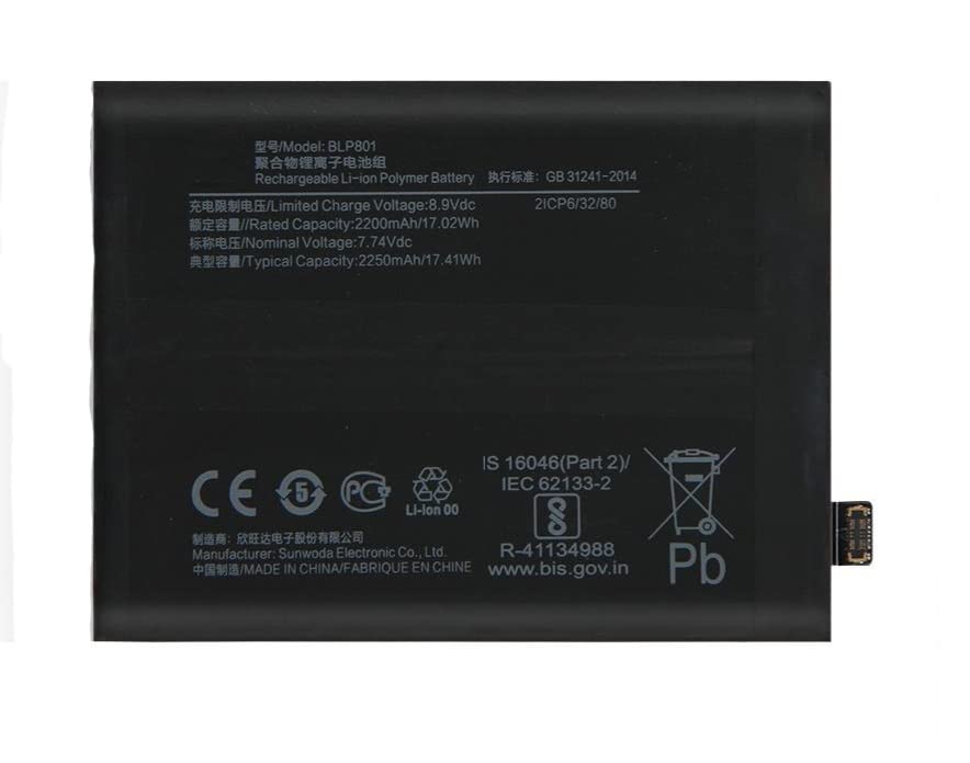 Image of Original BLP801 Battery Compatible with Oneplus 8T / Oneplus 9R KB2000 KB2001 KB2003 KB2005