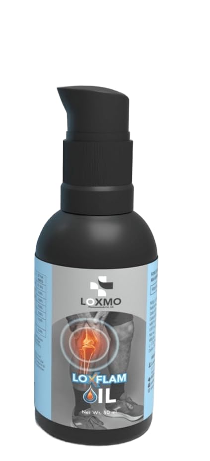 Loxmo LoxFlam Pain Relieving Oil | Ayurvedic Massage Oil for Joint & Muscle Care | 50 ml 1