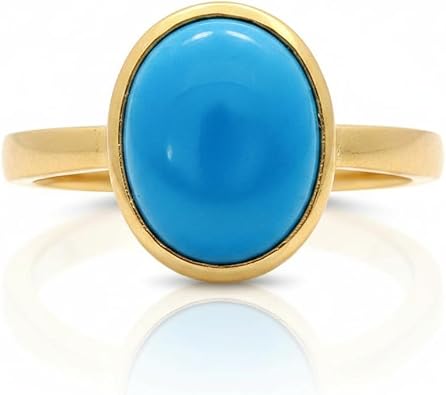 55Carat Choose Your Gemstone Adjustable 18K Gold Plated Ring 5 Carat Natural Chakra Healing Astrological Stone