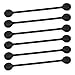 TwistieMag Strong Magnetic Twist Ties - The Total Eclipse Collection - Jet Black 6 Pack - Super Powerful Unique Solution For Cable Management, Hanging & Holding Stuff, Fidgeting, Or Just For Fun!